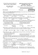 Đề thi Giữa kì 2 Vật lí 10 năm 2024-2025 trường THPT Lê Hồng Phong (Đắk Lắk)